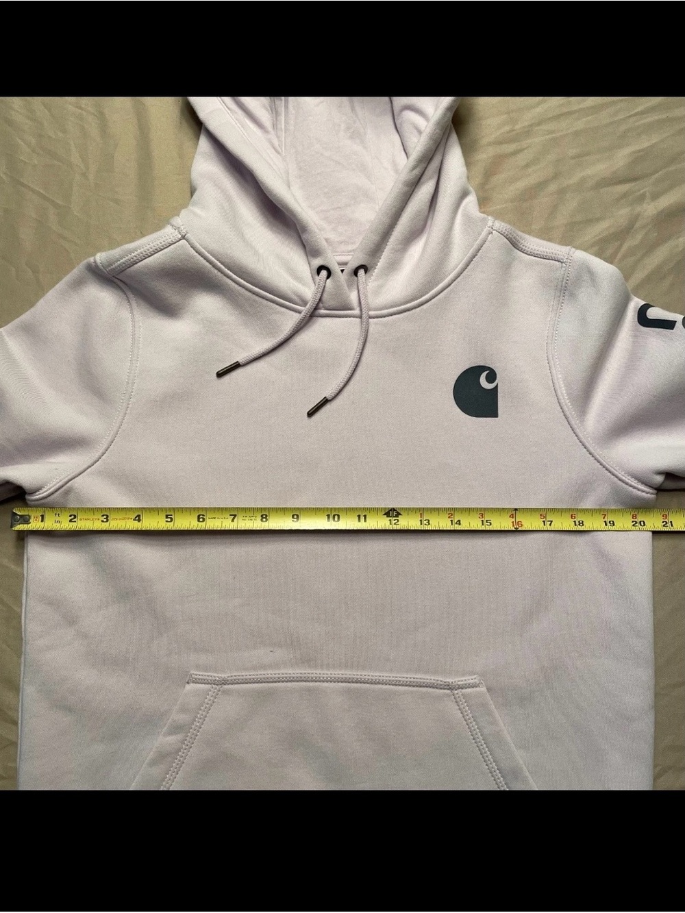 Carhartt Women’s Small Hoodie - Light Lilac with Dark Logo - Picture 4 of 5